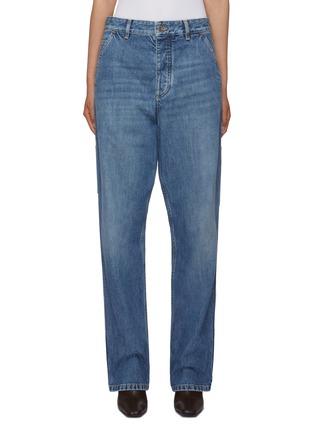 Main View - Click To Enlarge - BOTTEGA VENETA - Slouchy Medium Wash Cargo Jeans