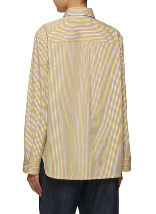 Back View - Click To Enlarge - BOTTEGA VENETA - Striped Button Up Cotton Shirt