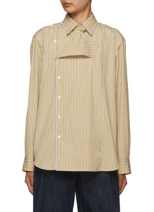 Main View - Click To Enlarge - BOTTEGA VENETA - Striped Button Up Cotton Shirt