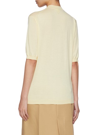 Back View - Click To Enlarge - BOTTEGA VENETA - Light Cashmere Knit Top