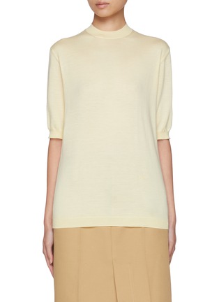 Main View - Click To Enlarge - BOTTEGA VENETA - Light Cashmere Knit Top