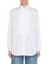 Main View - Click To Enlarge - BOTTEGA VENETA - Ruffled Bib Cotton Poplin Shirt