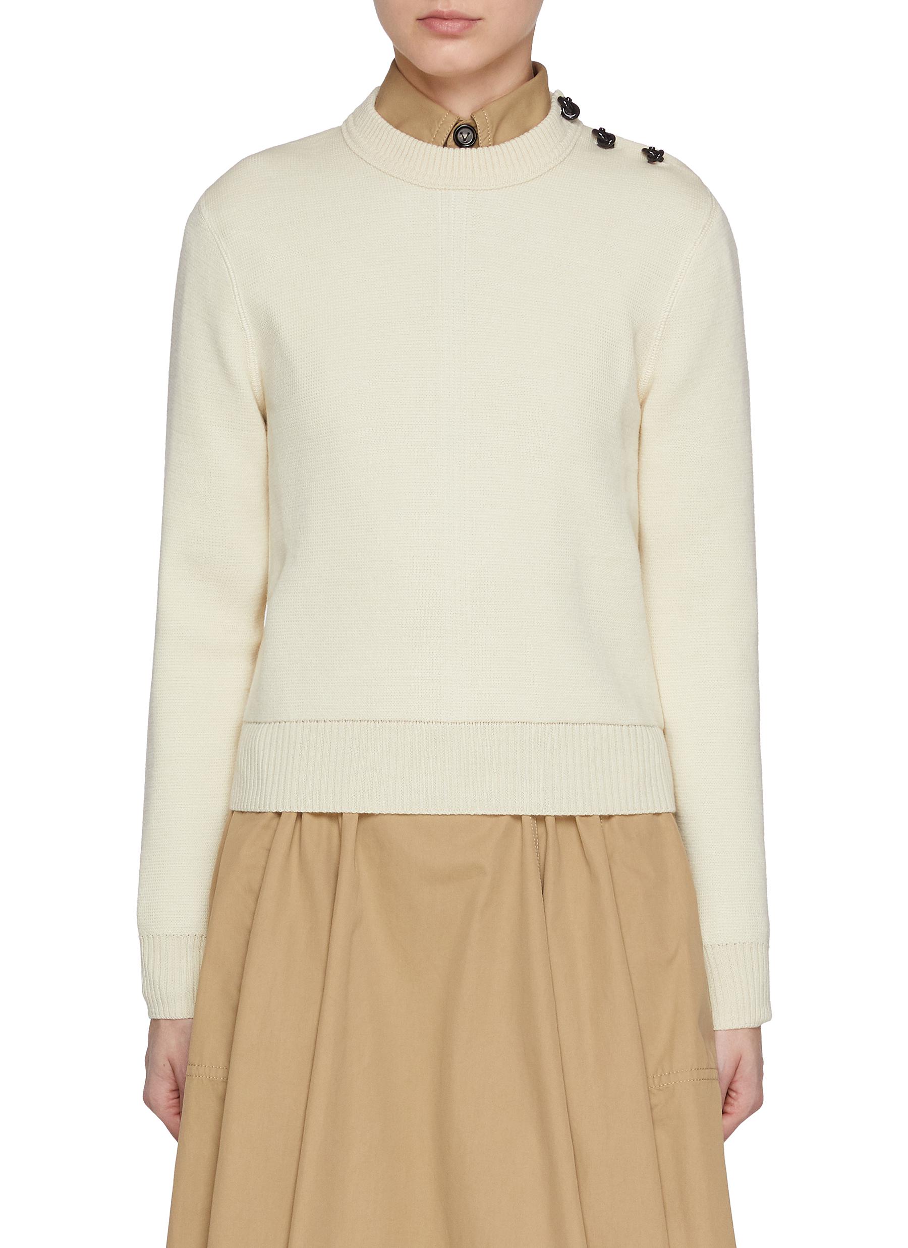 BOTTEGA VENETA | Knotted Shoulder Wool Sweater | Women