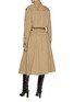 Back View - Click To Enlarge - BOTTEGA VENETA - Elasticated Waistband Cotton Twill A-line Dress