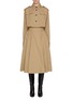 Main View - Click To Enlarge - BOTTEGA VENETA - Elasticated Waistband Cotton Twill A-line Dress