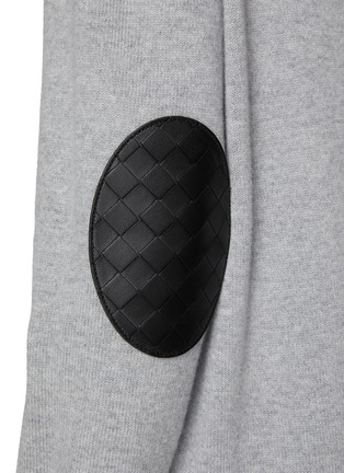  - BOTTEGA VENETA - Elbow Patch Cotton Knit Cardigan