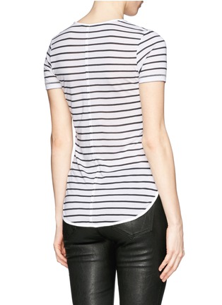 Back View - Click To Enlarge - RAG & BONE - 'Aria' stripe modal jersey T-shirt
