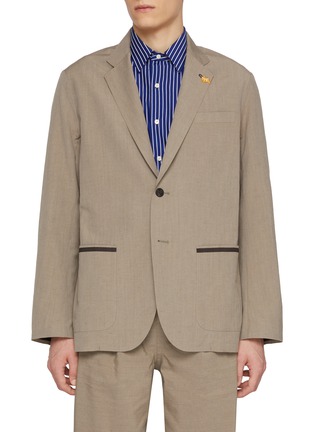 Main View - Click To Enlarge - TECLOR - Notch Lapel Dickie Jacket