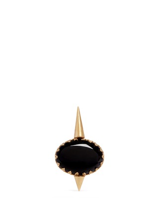 Main View - Click To Enlarge - ELA STONE - 'Perla' stone spike ring