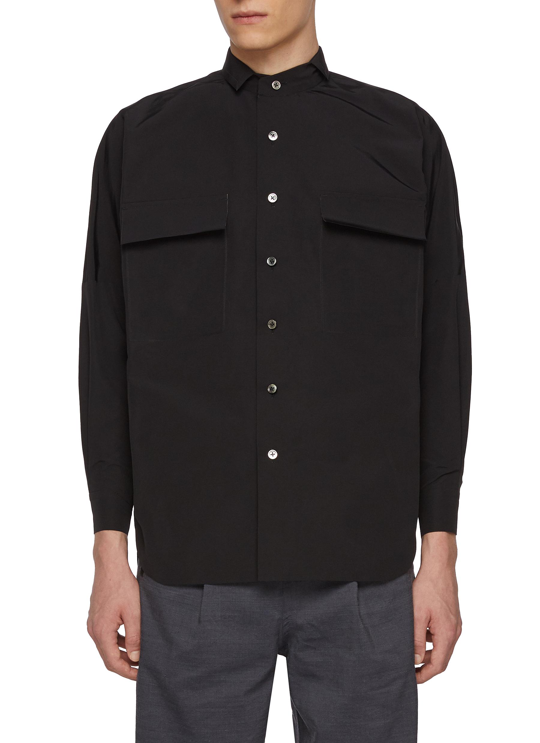 トップス L'Or Asymmetry Collar Shirt 21SS TECLOR | Asymmetrical Collar Shirt | Men | Lane Crawford