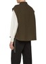 Back View - Click To Enlarge - TECLOR - Stand Collar Wool Blend Vest