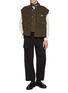 Figure View - Click To Enlarge - TECLOR - Stand Collar Wool Blend Vest