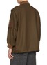 Back View - Click To Enlarge - TECLOR - Zip Up Wool Blend Flight Coat