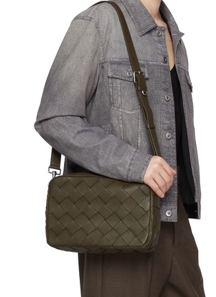 Figure View - Click To Enlarge - BOTTEGA VENETA - Medium Taurillon Intrecciato Leather Camera Bag