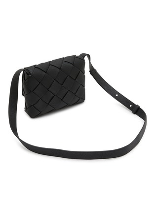 Detail View - Click To Enlarge - BOTTEGA VENETA - Small Tauillon Diagonal Intrecciato Leather Messenger