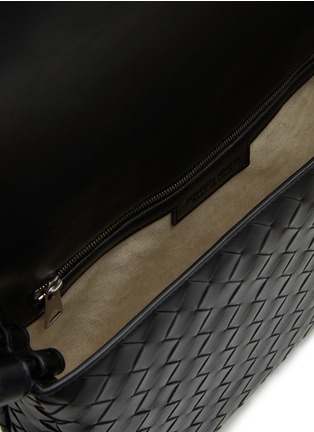 Detail View - Click To Enlarge - BOTTEGA VENETA - Small Swing Intrecciato Leather Messenger Bag