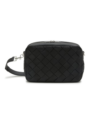 Main View - Click To Enlarge - BOTTEGA VENETA - Medium Intrecciato Camera Leather Crossbody Bag