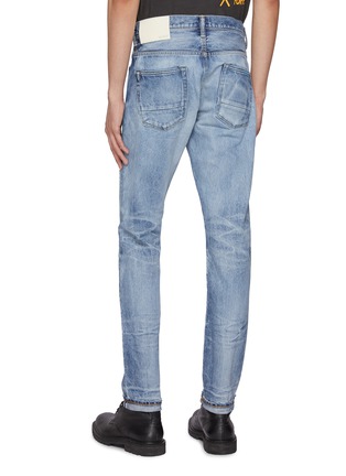 Back View - Click To Enlarge - WASHI - Colour Stitch Detail Jeans