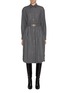 Main View - Click To Enlarge - MONCLER - Belted Wool Blend Midi Shirt Dress