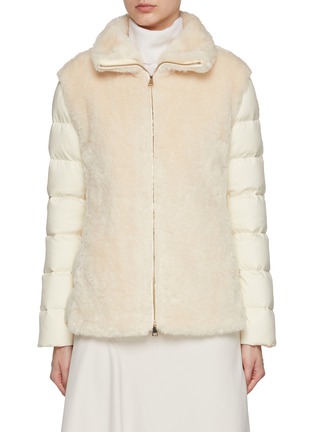 Main View - Click To Enlarge - MONCLER - Oiron Belted Zip Up Jacket