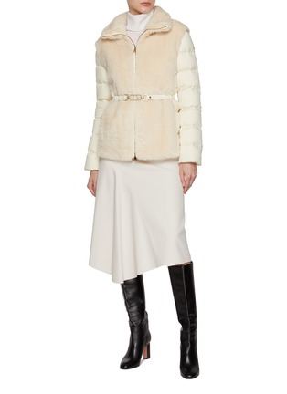 Figure View - Click To Enlarge - MONCLER - Oiron Belted Zip Up Jacket