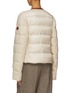 Back View - Click To Enlarge - MONCLER - Serinde Leather Trim Collarless Jacket