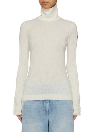 MONCLER | Turtleneck Wool Knit Top