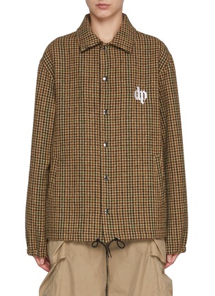 Main View - Click To Enlarge - DARKPARK - Joe Chequered Coach Jacket