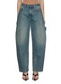 Main View - Click To Enlarge - DARKPARK - Audrey Barrel Leg Medium Wash Carpenter Jeans