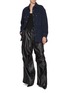 Figure View - Click To Enlarge - DARKPARK - Oversize Bouclé Denim Shirt