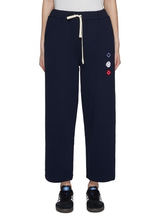 Main View - Click To Enlarge - JOSHUA’S - Smiley Face Pixel Cotton Pants