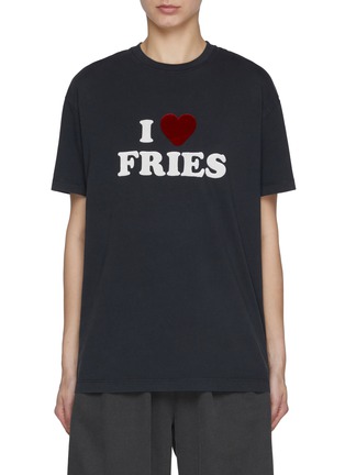 Main View - Click To Enlarge - JOSHUA’S - Washed Fries Cotton T-Shirt