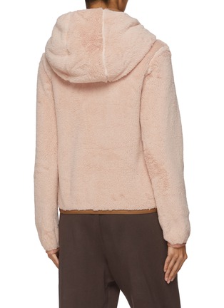 Back View - Click To Enlarge - MONCLER - Padded Zip Up Hoodie