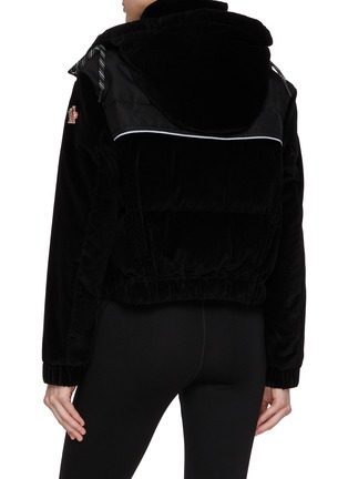 Back View - Click To Enlarge - MONCLER - High Neck Contrast Piping Bomber Jacket