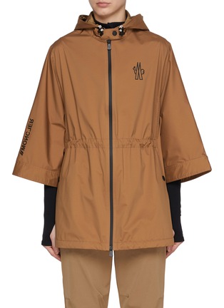 Main View - Click To Enlarge - MONCLER - Wide Sleeve Hooded Poncho