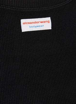  - ALEXANDER WANG - Bodywear Short Sleeve Rib Knit Bodysuit
