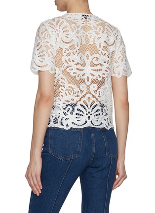 Back View - Click To Enlarge - SELF-PORTRAIT - Guipure Lace Top