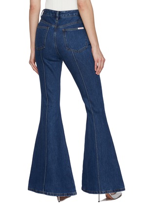Back View - Click To Enlarge - SELF-PORTRAIT - Kick Flare Dark Washed Jeans