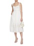 Figure View - Click To Enlarge - SELF-PORTRAIT - Cotton Broderie Midi Dress