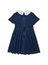 Figure View - Click To Enlarge - SELF-PORTRAIT - Kids Denim Mini Dress