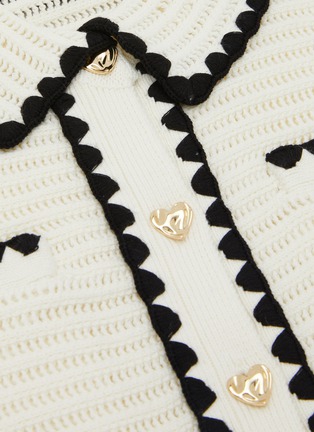 Detail View - Click To Enlarge - SELF-PORTRAIT - Kids Crochet Cardigan