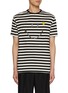 Main View - Click To Enlarge - JOSHUA’S - Striped Pixcel Cotton Tee