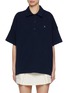 Main View - Click To Enlarge - CLOVE - Oversized Polo Shirt