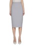 Main View - Click To Enlarge - ROLAND MOURET - Back Slit Midi Skirt