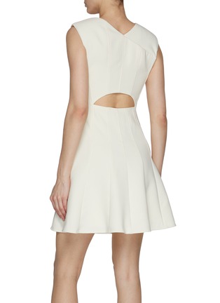 Back View - Click To Enlarge - ROLAND MOURET - Crepe Mini Dress