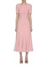 Main View - Click To Enlarge - ROLAND MOURET - Short Sleeve Twist Detail Midi Dress