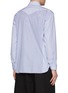 Back View - Click To Enlarge - MAISON MARGIELA - Contrast Stripes Cotton Western Yoke Shirt