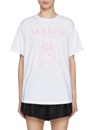 Main View - Click To Enlarge - MARDI MERCREDI-ACTIF - Swing The Tail Cotton T-Shirt
