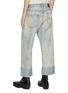 Back View - Click To Enlarge - R13 - Cuffed X-Boyfriend Cotton Boyfriend Jeans