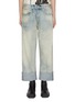 Main View - Click To Enlarge - R13 - Cuffed X-Boyfriend Cotton Boyfriend Jeans